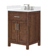 Custom image for Dark Walnut with Brushed Nickel Trim / Giotto Quartz / No Mirror