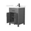Custom image for Dark Gray with Matte Black Trim / Giotto Quartz / No Mirror