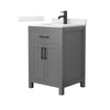 Custom image for Dark Gray with Matte Black Trim / Giotto Quartz / No Mirror