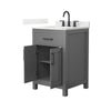 Custom image for Dark Gray with Matte Black Trim / Giotto Quartz / No Mirror