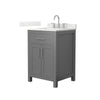 Custom image for Dark Gray with Brushed Nickel Trim / Giotto Quartz / No Mirror