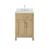 Custom image for Whitewashed Oak with Brushed Nickel Trim / Giotto Quartz / No Mirror