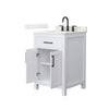 Custom image for White with Matte Black Trim / Giotto Quartz / No Mirror