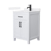 Custom image for White with Matte Black Trim / White Quartz / No Mirror