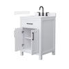 Custom image for White with Matte Black Trim / White Quartz / No Mirror