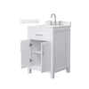 Custom image for White with Brushed Nickel Trim / Giotto Quartz / No Mirror