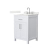 Custom image for White with Brushed Nickel Trim / Giotto Quartz / No Mirror