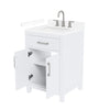 Custom image for White with Brushed Nickel Trim / White Cultured Marble / No Mirror