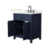 Custom image for Dark Blue with Matte Black Trim / Giotto Quartz / No Mirror