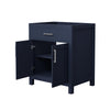 Custom image for Dark Blue with Brushed Nickel Trim / No Mirror