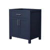 Custom image for Dark Blue with Brushed Nickel Trim / No Mirror