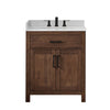 Custom image for Dark Walnut with Matte Black Trim / Giotto Quartz / No Mirror