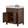 Custom image for Dark Walnut with Matte Black Trim / Giotto Quartz / No Mirror