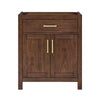 Custom image for Dark Walnut with Brushed Gold Trim / No Mirror