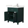 Custom image for Green with Brushed Nickel Trim / Giotto Quartz / No Mirror