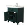 Custom image for Green with Brushed Nickel Trim / Giotto Quartz / No Mirror