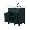 Custom image for Green with Matte Black Trim / White Quartz / No Mirror