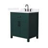 Custom image for Green with Matte Black Trim / White Quartz / No Mirror