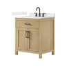 Custom image for Whitewashed Oak with Matte Black Trim / Giotto Quartz / No Mirror