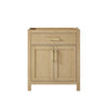 Custom image for Whitewashed Oak with Brushed Gold Trim / No Mirror