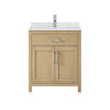 Custom image for Whitewashed Oak with Brushed Nickel Trim / Giotto Quartz / No Mirror