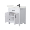 Custom image for White with Matte Black Trim / Giotto Quartz / No Mirror