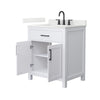Custom image for White with Matte Black Trim / Giotto Quartz / No Mirror