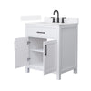 Custom image for White with Matte Black Trim / White Quartz / No Mirror