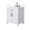 Custom image for White with Matte Black Trim / White Quartz / No Mirror