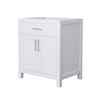 Custom image for White with Brushed Nickel Trim / No Mirror