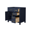 Custom image for Dark Blue with Brushed Gold Trim / No Mirror