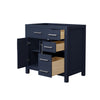 Custom image for Dark Blue with Brushed Nickel Trim / No Mirror