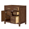 Custom image for Dark Walnut with Brushed Gold Trim / No Mirror