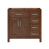 Custom image for Dark Walnut with Brushed Nickel Trim / No Mirror