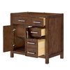 Custom image for Dark Walnut with Brushed Nickel Trim / No Mirror