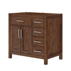 Custom image for Dark Walnut with Brushed Nickel Trim / No Mirror
