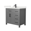 Custom image for Dark Gray with Matte Black Trim / Giotto Quartz / No Mirror