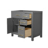Custom image for Dark Gray with Brushed Gold Trim / No Mirror