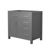 Custom image for Dark Gray with Brushed Nickel Trim / No Mirror