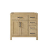 Custom image for Whitewashed Oak with Matte Black Trim / No Mirror