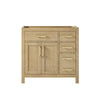 Custom image for Whitewashed Oak with Brushed Gold Trim / No Mirror