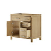 Custom image for Whitewashed Oak with Brushed Nickel Trim / No Mirror