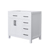 Custom image for White with Matte Black Trim / No Mirror