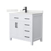 Custom image for White with Matte Black Trim / Giotto Quartz / No Mirror
