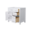 Custom image for White with Brushed Nickel Trim / No Mirror