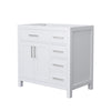 Custom image for White with Brushed Nickel Trim / No Mirror