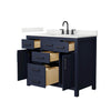 Custom image for Dark Blue with Matte Black Trim / Giotto Quartz / No Mirror