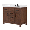 Custom image for Dark Walnut with Matte Black Trim / Giotto Quartz / No Mirror