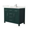 Custom image for Green with Brushed Nickel Trim / Giotto Quartz / No Mirror