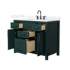 Custom image for Green with Matte Black Trim / White Quartz / No Mirror